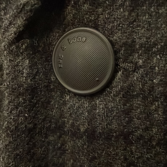 Rag & Bone Rory men’s coat size 42 plaid wool notch lapel coat - preowned US L - Picture 3 of 5